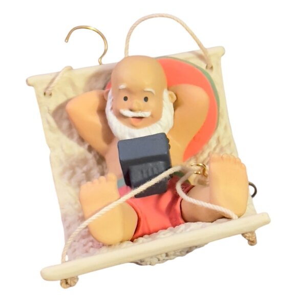 Handcrafted Santa TV Break Keepsake Hallmark Ornament ‘All My Reindeer’ - Picture 3 of 5